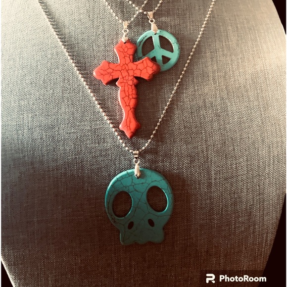 Necklaces, lot of three - Picture 3 of 3